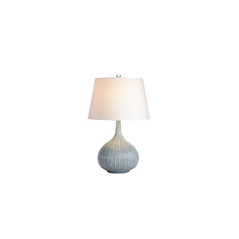 Kole Ceramic Table Lamp ∅ 12.9″ x H 22.8″ / Dia 33cm x H 58cm / Blue / US plug Table lamp