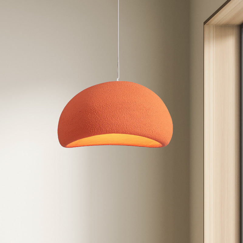 Sculptural Designer Restaurant Pendant Light / Three Colors / Orange 40CM