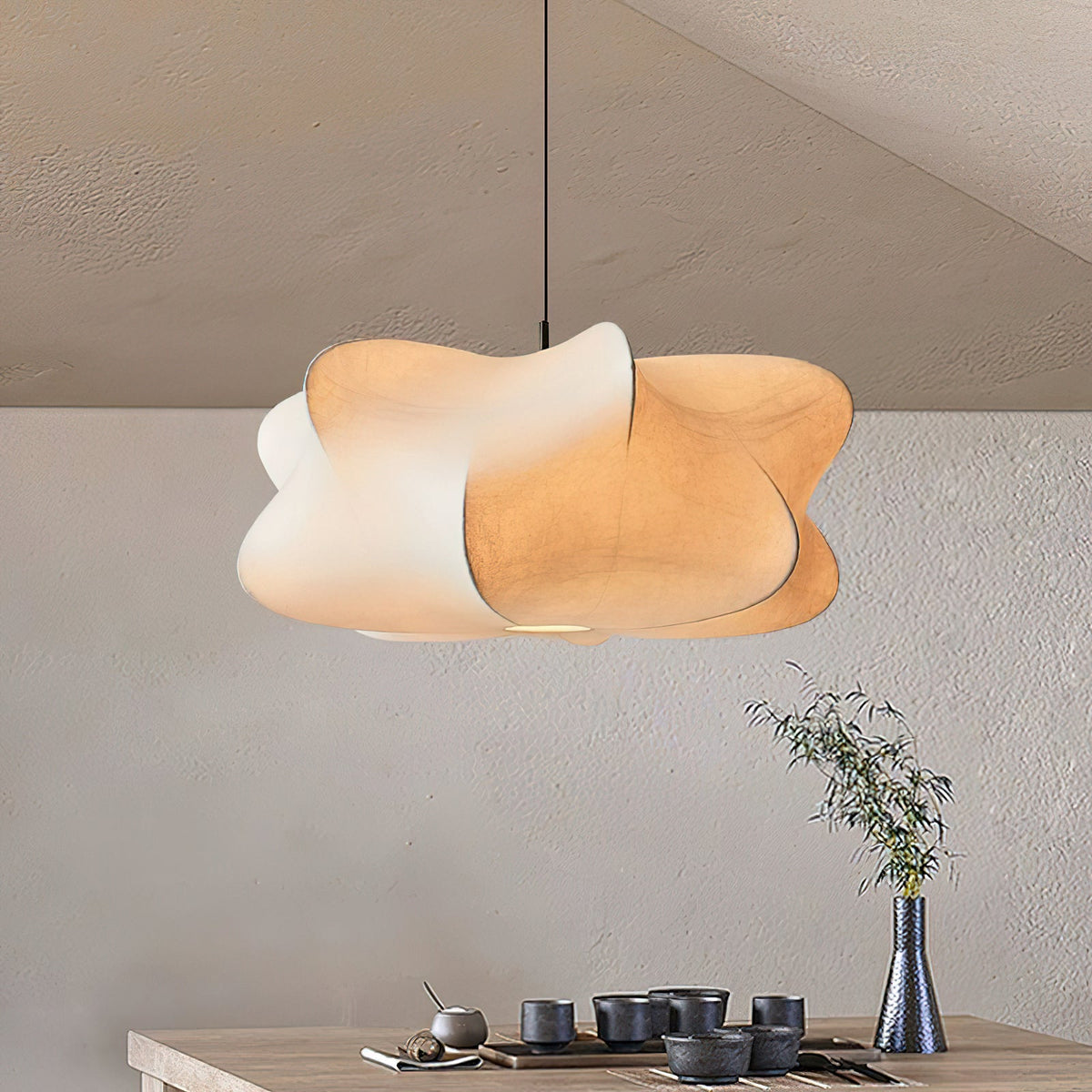 Seyori White Silk Pendant