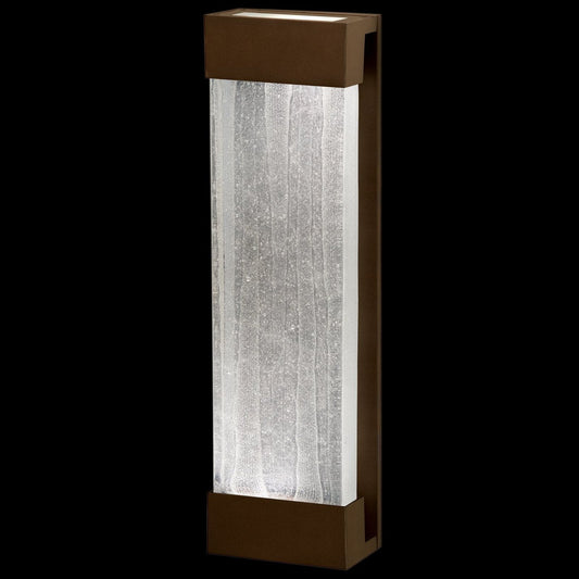 Shardblock Bronze Silver Art Glass Wall Sconce