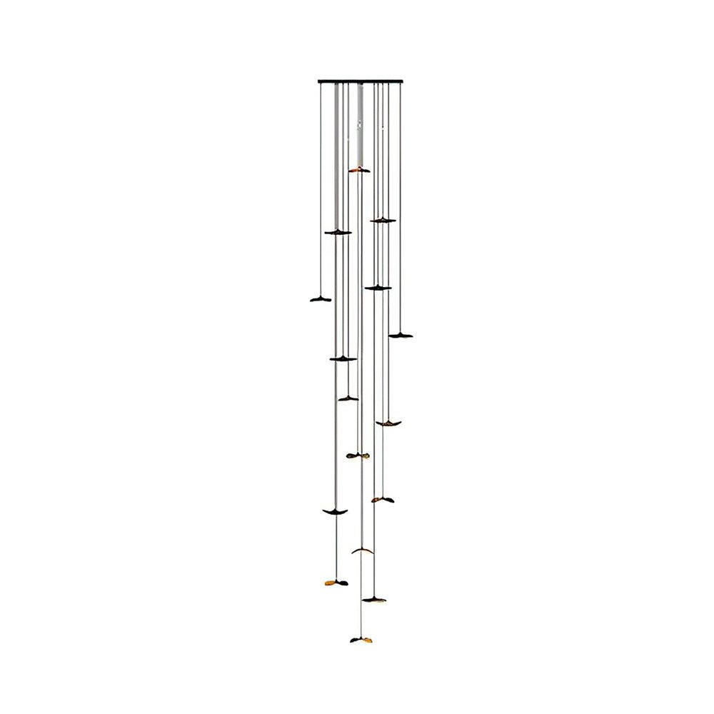 Empty Leaf Chandelier 16Heads ∅ 47.2 x H 216.5’’ / Walnut Color / Warm Light Chandelier