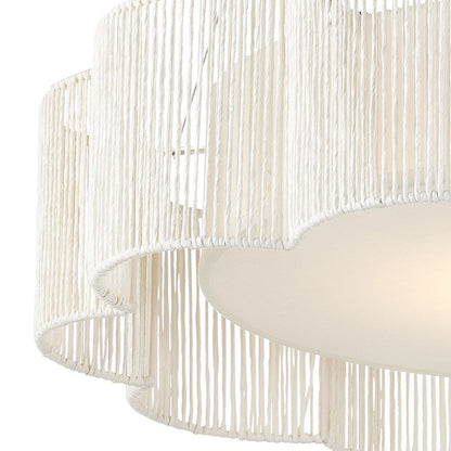Silverleaf Paper Halo Chandelier