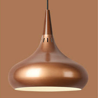 Single Head Solid Wood Modern Pendant Light / Pink