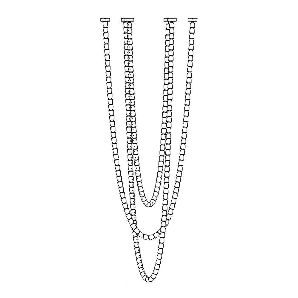 Sinuara Chrome LED Cascade Chandelier