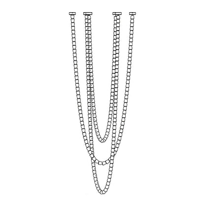 Sinuara Chrome LED Cascade Chandelier