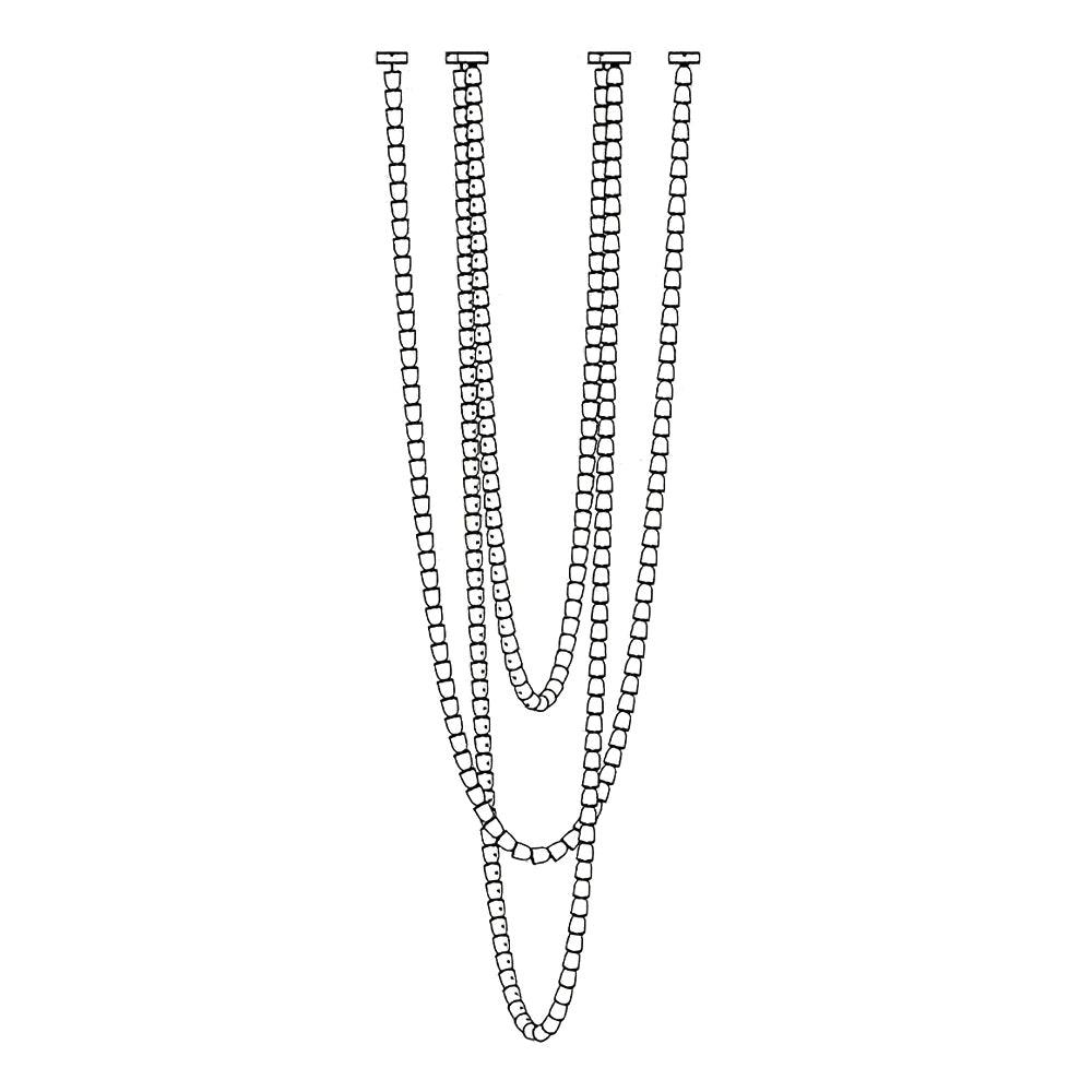 Sinuara Chrome LED Cascade Chandelier