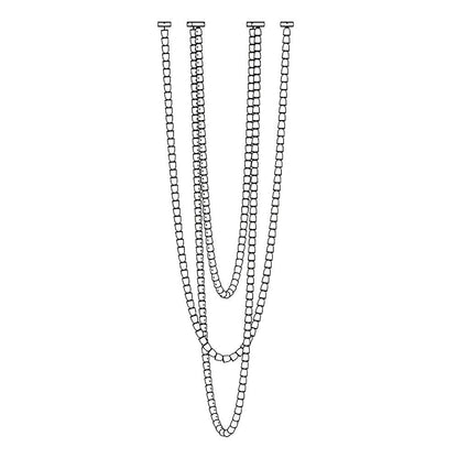 Sinuara Chrome LED Cascade Chandelier