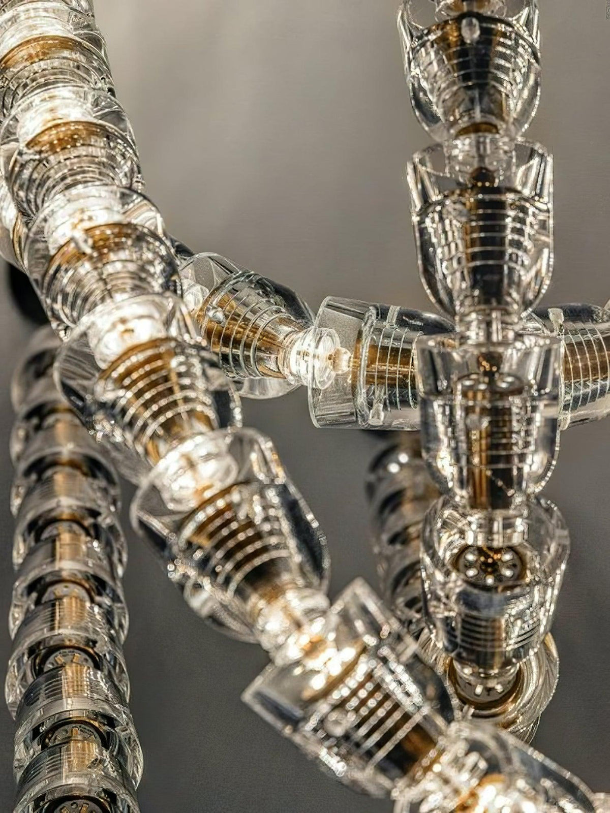 Sinuara Chrome LED Cascade Chandelier