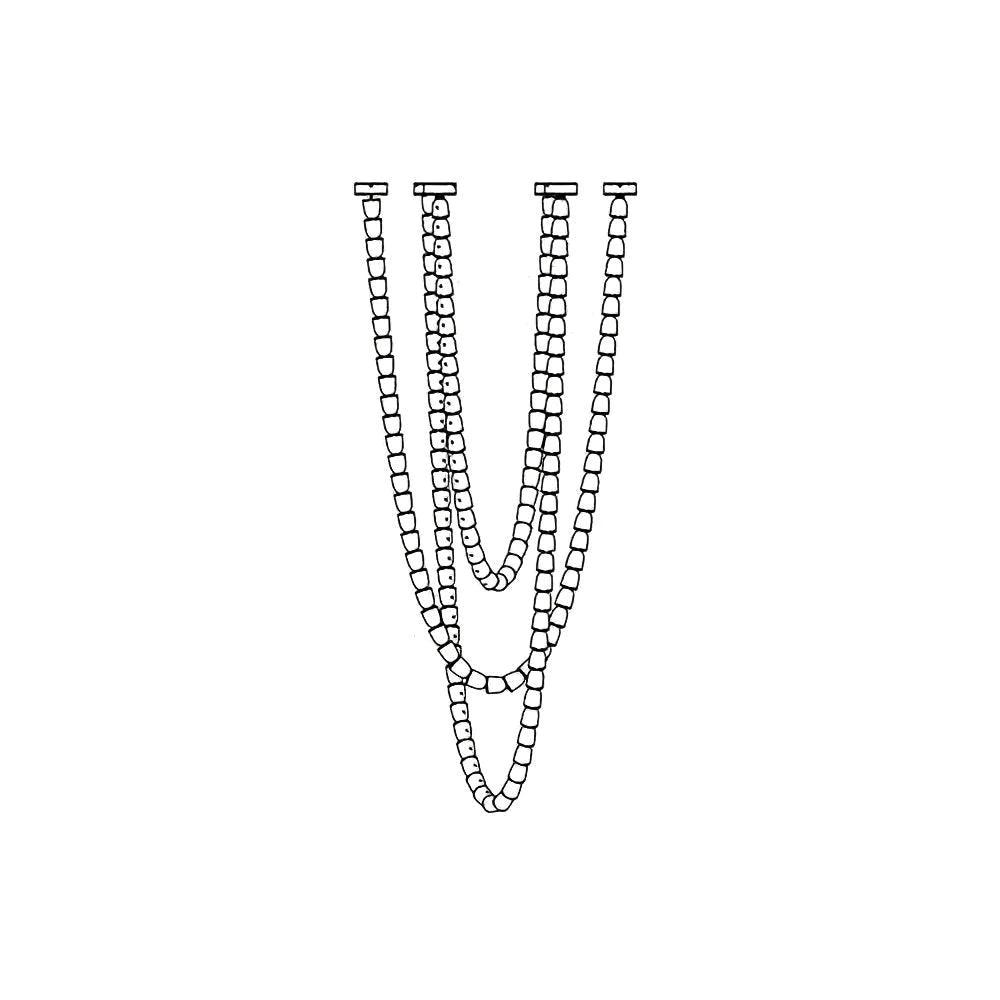 Sinuara Chrome LED Cascade Chandelier