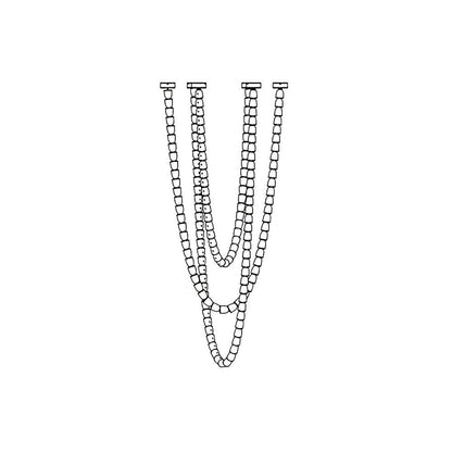 Sinuara Chrome LED Cascade Chandelier