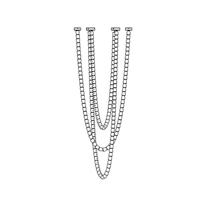 Sinuara Chrome LED Cascade Chandelier