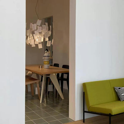 Sketchveil Chrome Paper Chandelier