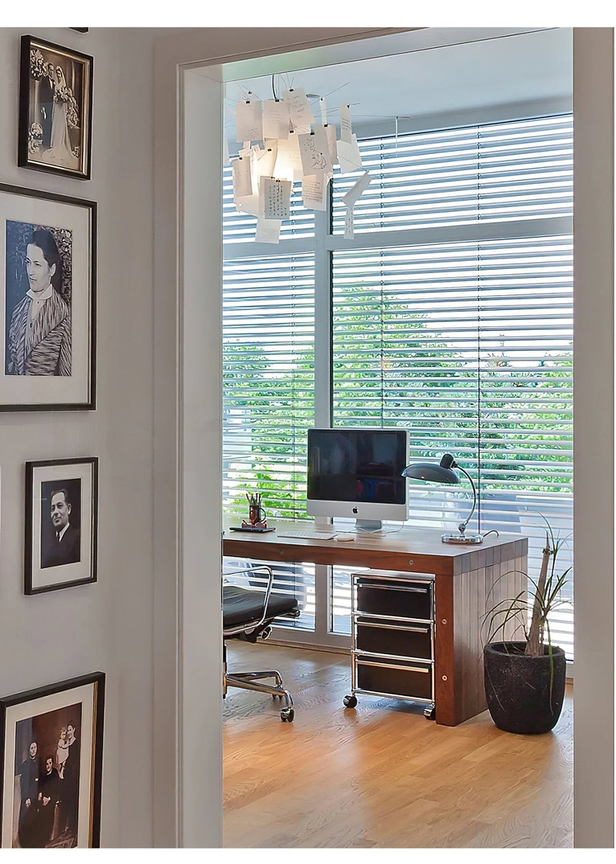 Sketchveil Chrome Paper Chandelier