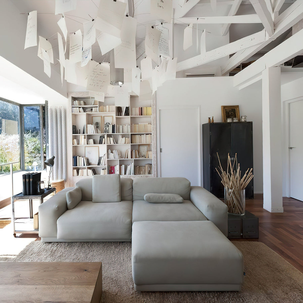 Sketchveil Chrome Paper Chandelier
