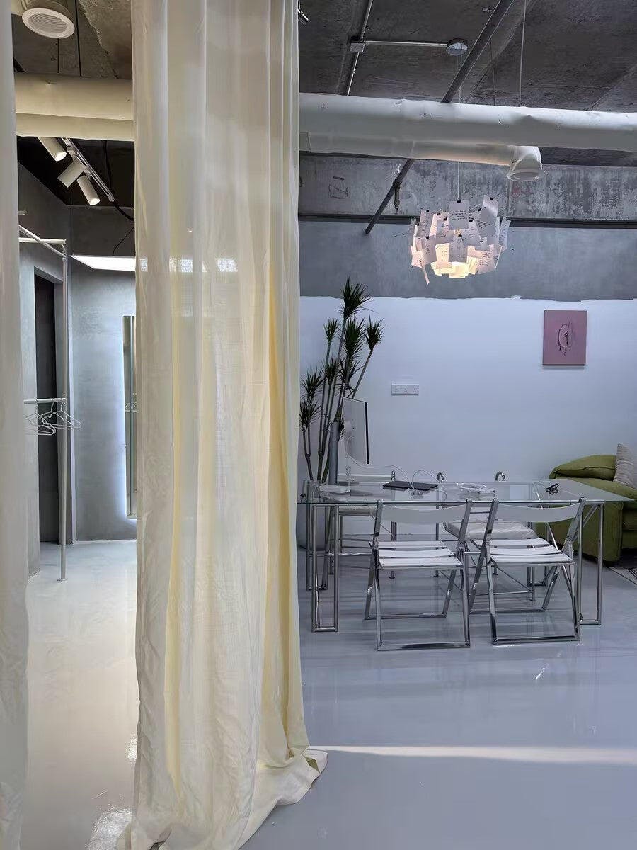 Sketchveil Chrome Paper Chandelier