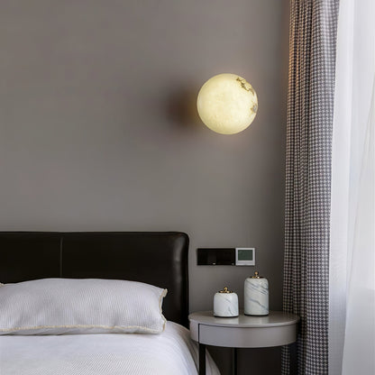 Smooth Alabaster Brass Black LED Ceiling Light