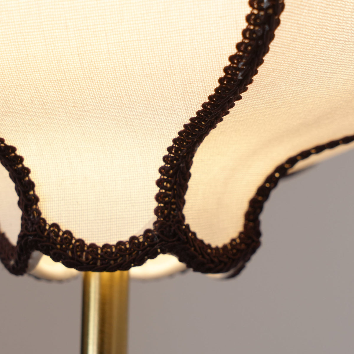 Soft Frame Gold Walnut Fabric Pendant