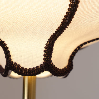 Soft Frame Gold Walnut Fabric Pendant
