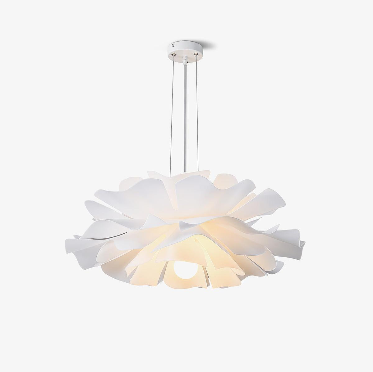 Softfold White Acrylic Pendant