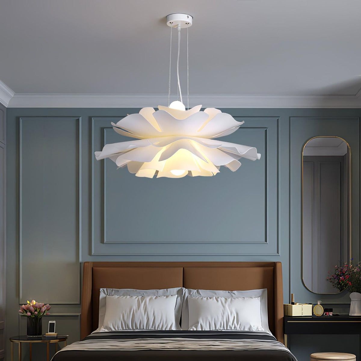 Softfold White Acrylic Pendant