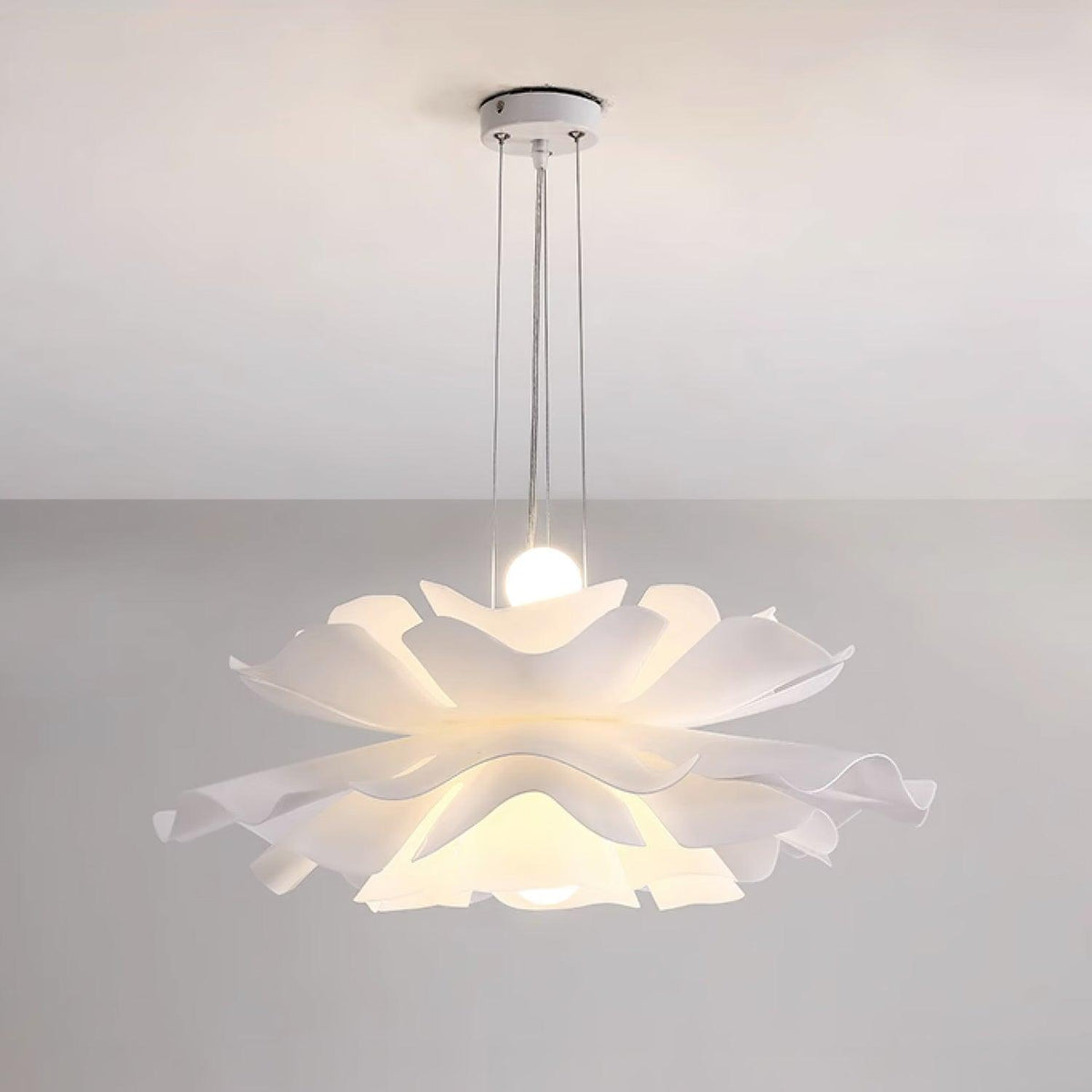 Softfold White Acrylic Pendant
