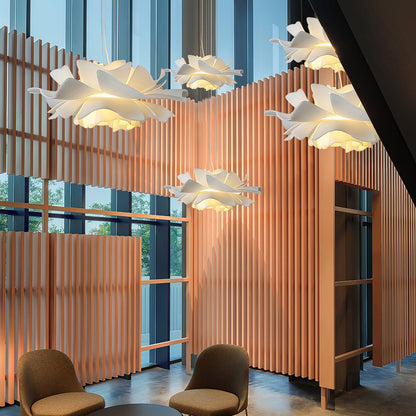 Softfold White Acrylic Pendant
