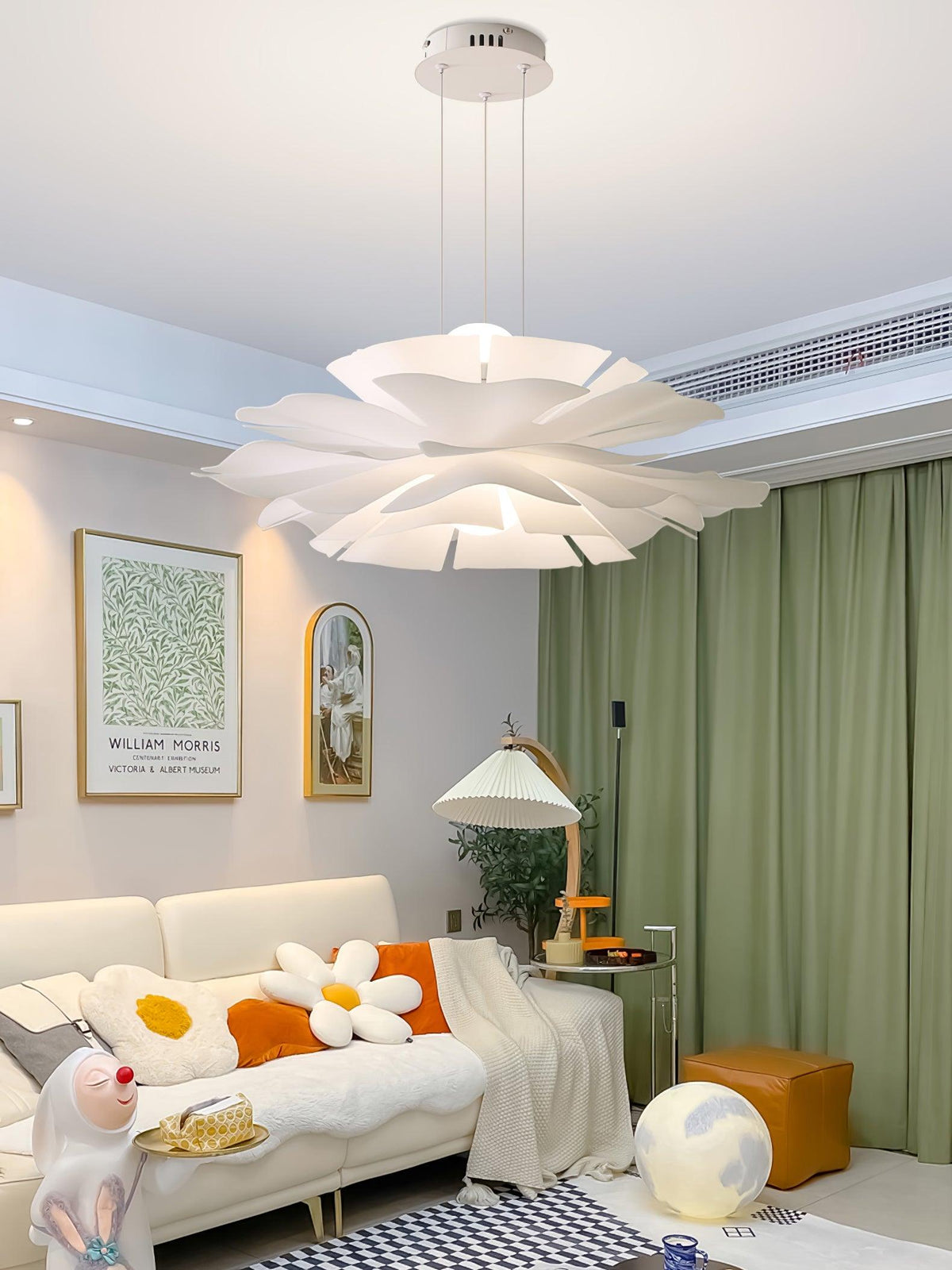 Softfold White Acrylic Pendant