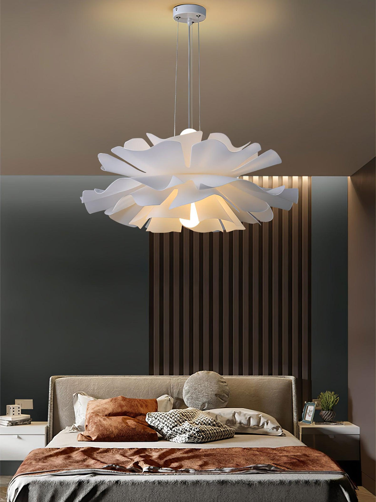 Softfold White Acrylic Pendant