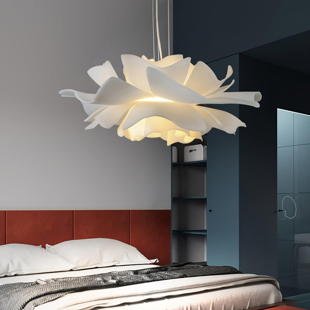 Softfold White Acrylic Pendant
