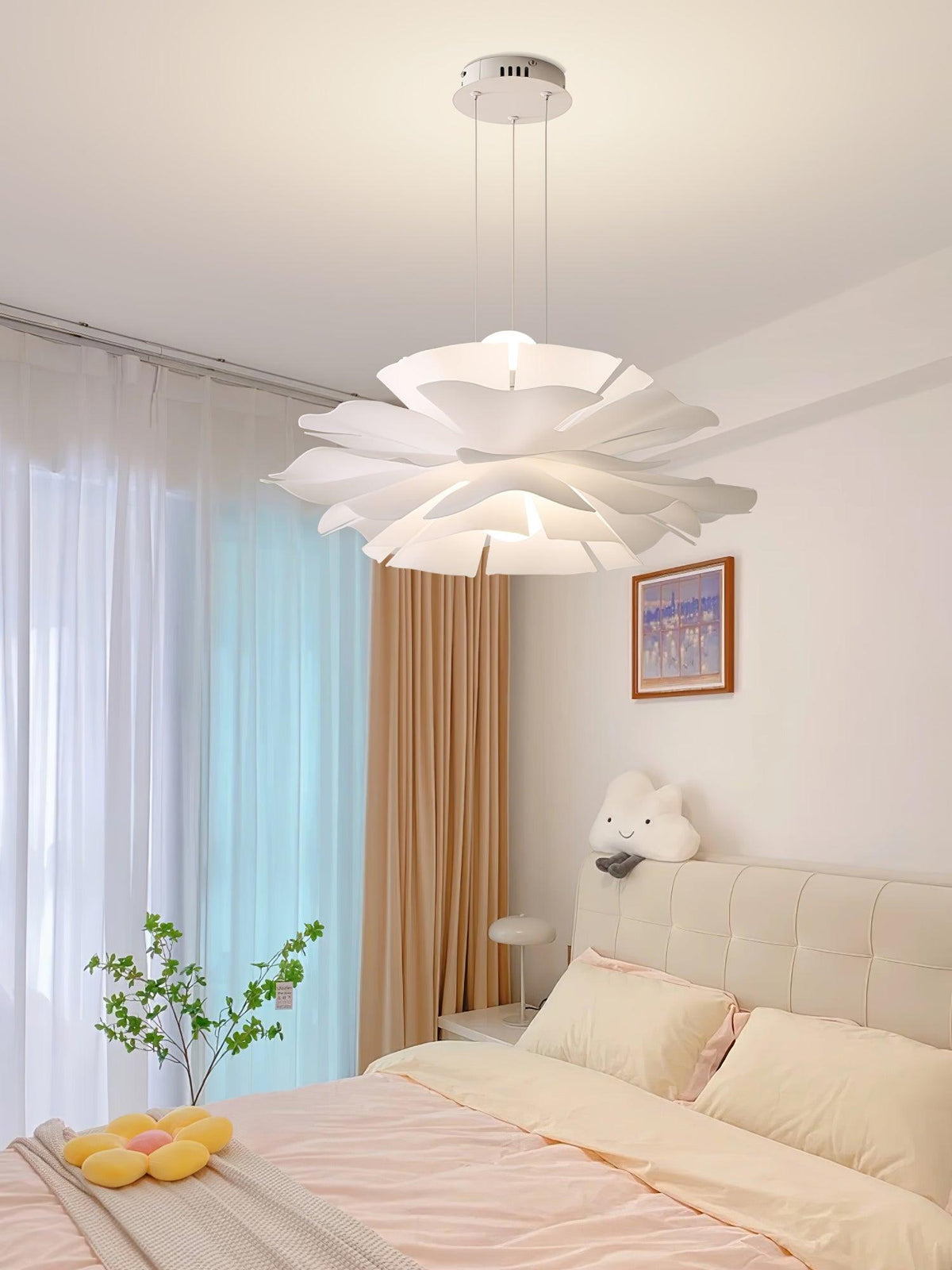 Softfold White Acrylic Pendant