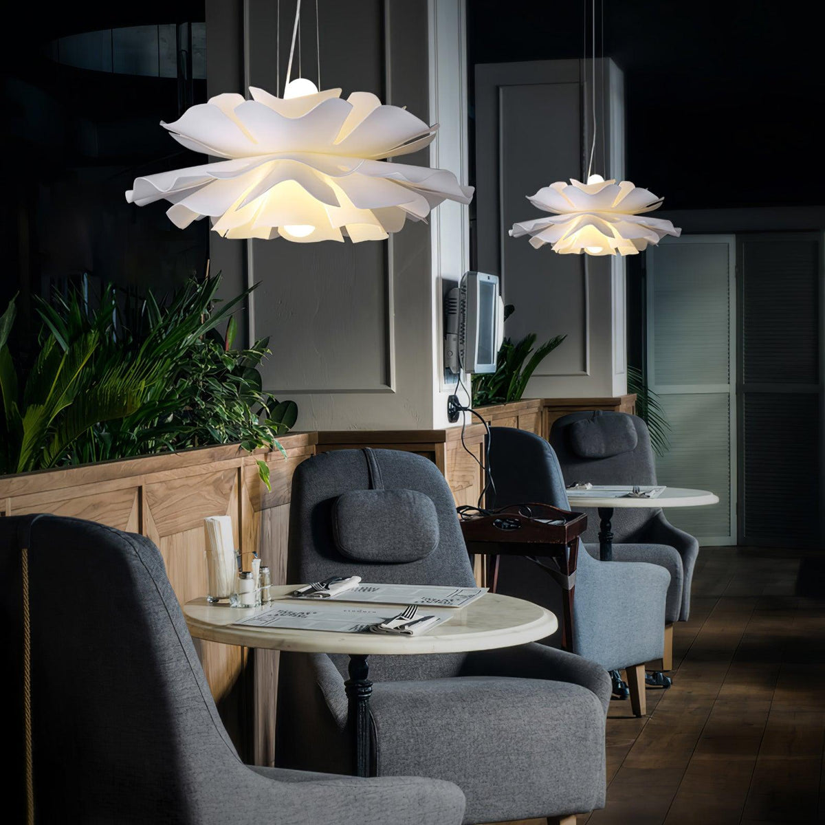 Softfold White Acrylic Pendant