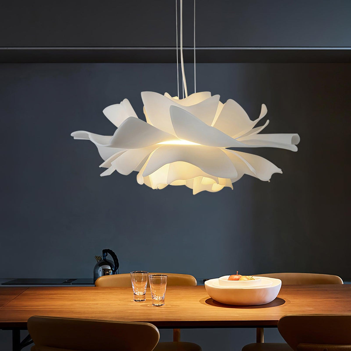 Softfold White Acrylic Pendant