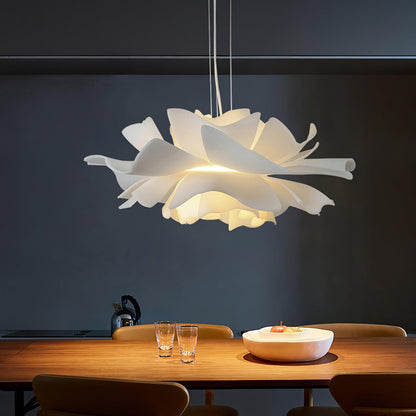 Softfold White Acrylic Pendant