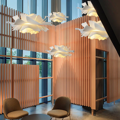 Softfold White Acrylic Pendant