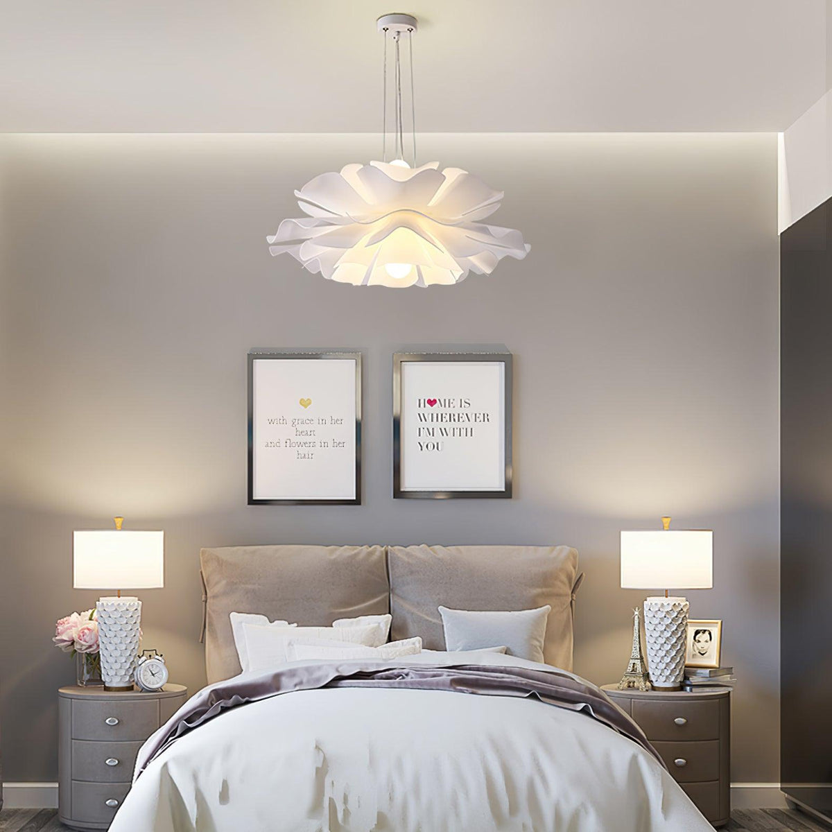 Softfold White Acrylic Pendant