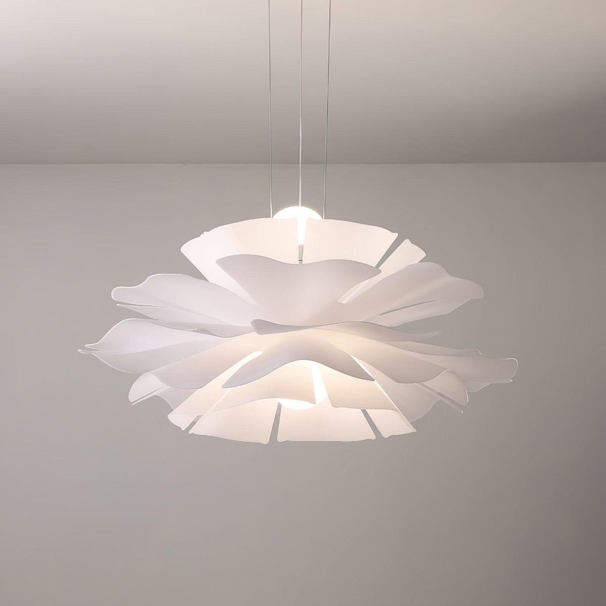 Softfold White Acrylic Pendant