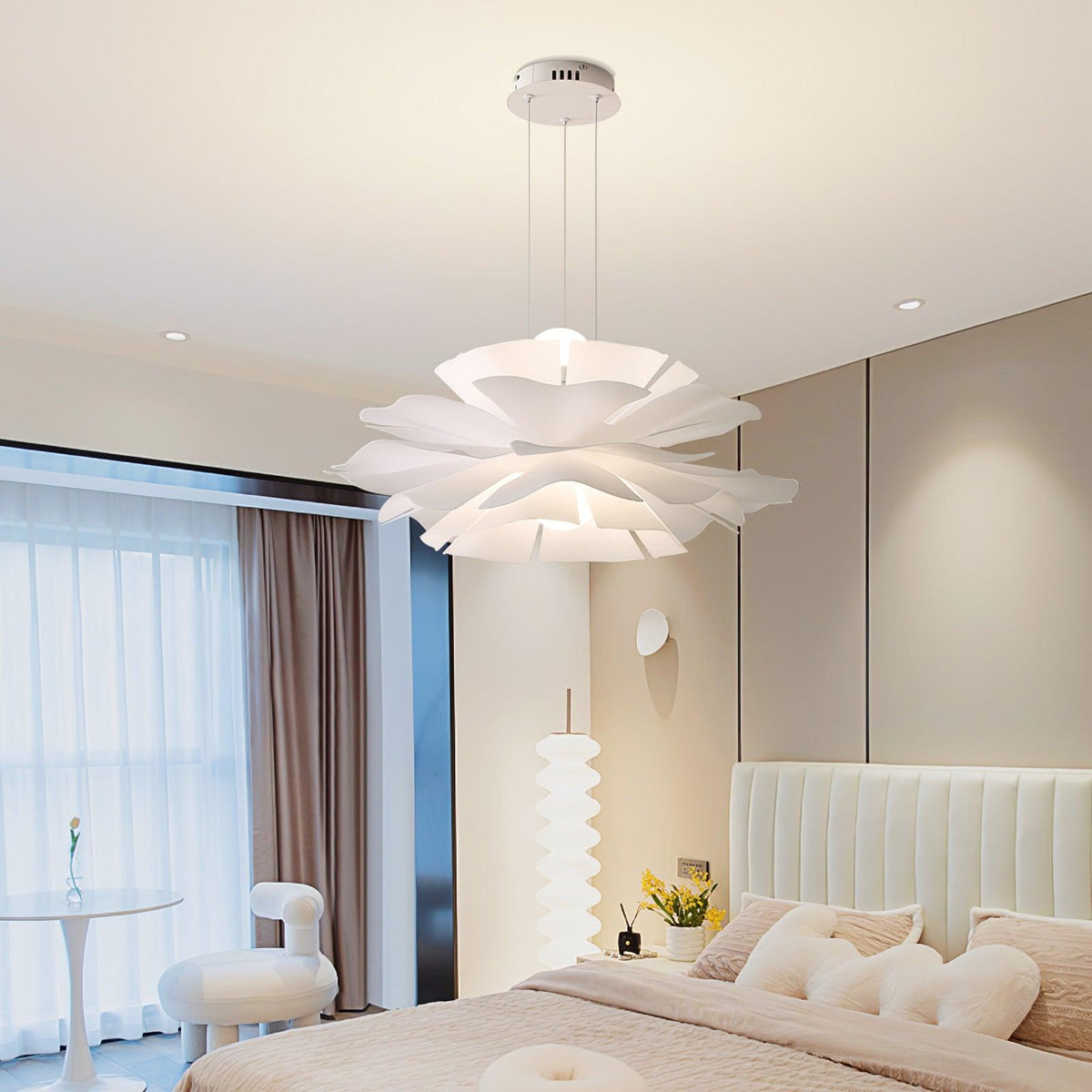 Softfold White Acrylic Pendant