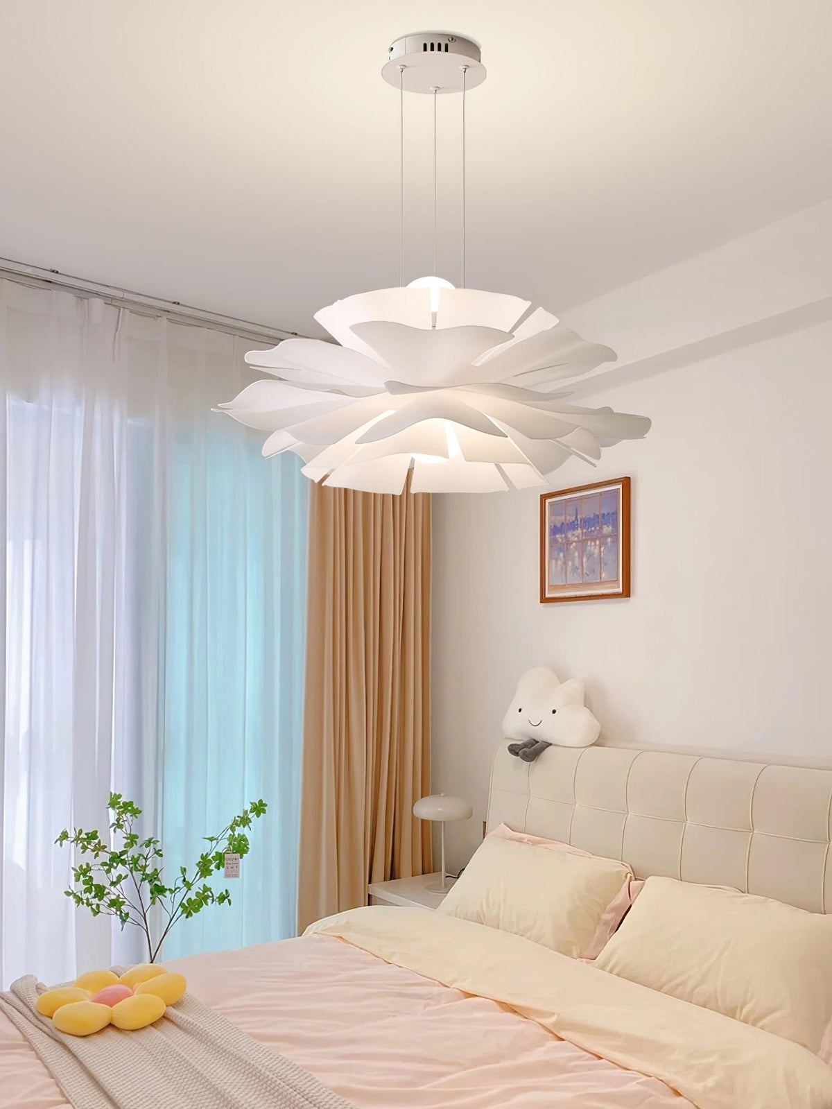 Softfold White Acrylic Pendant