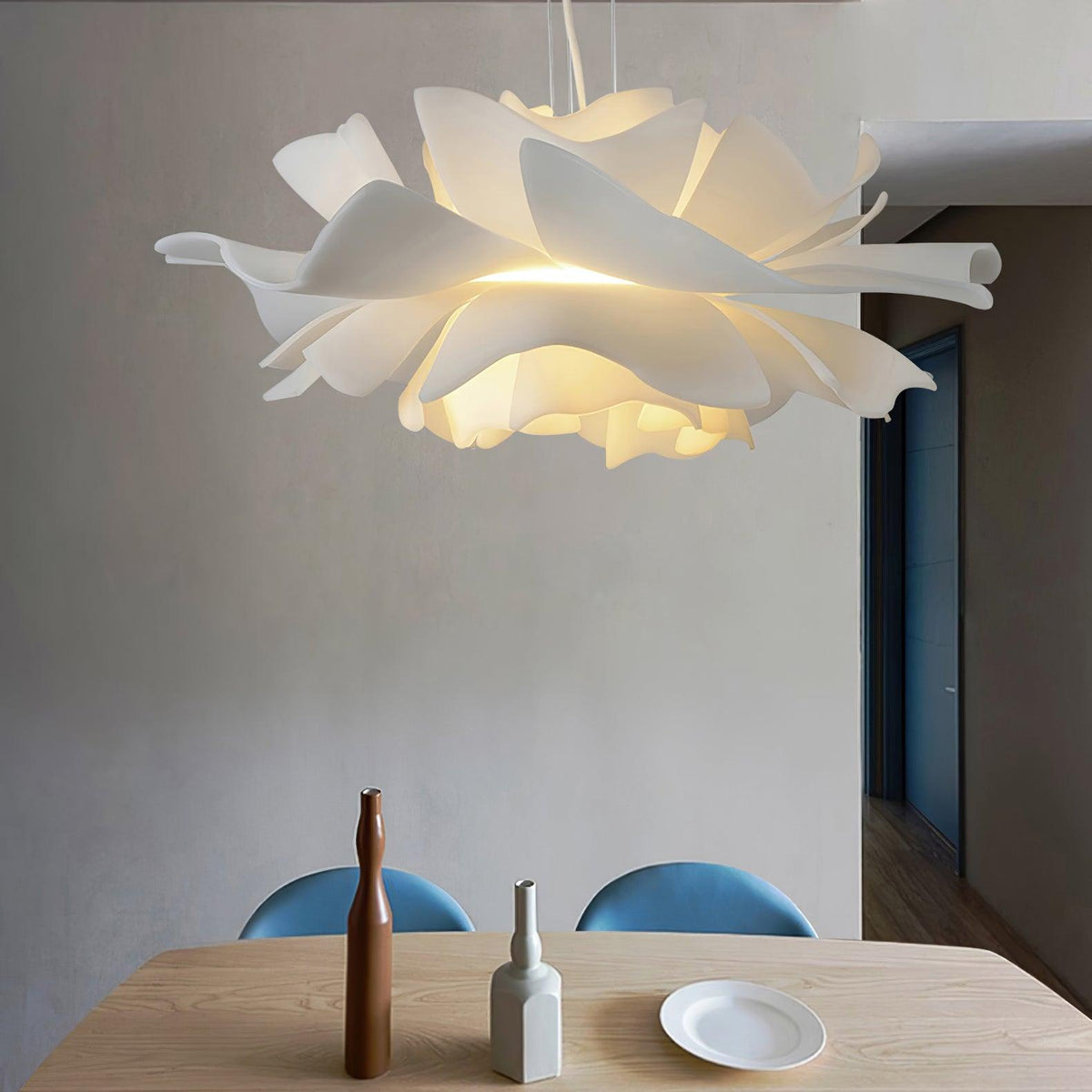 Softfold White Acrylic Pendant
