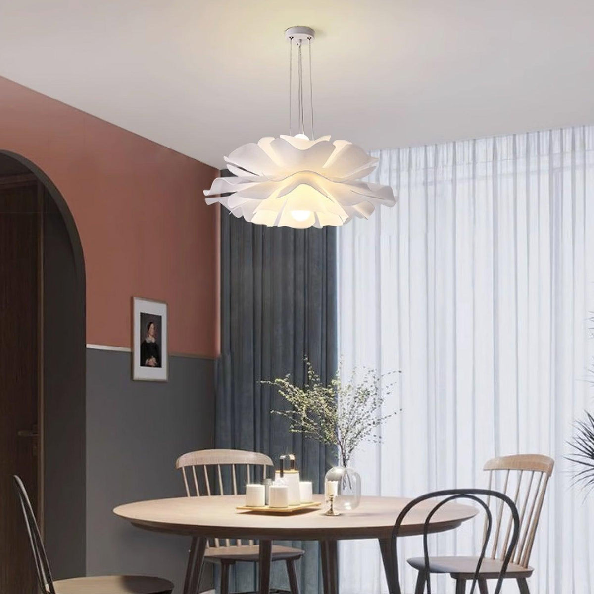 Softfold White Acrylic Pendant