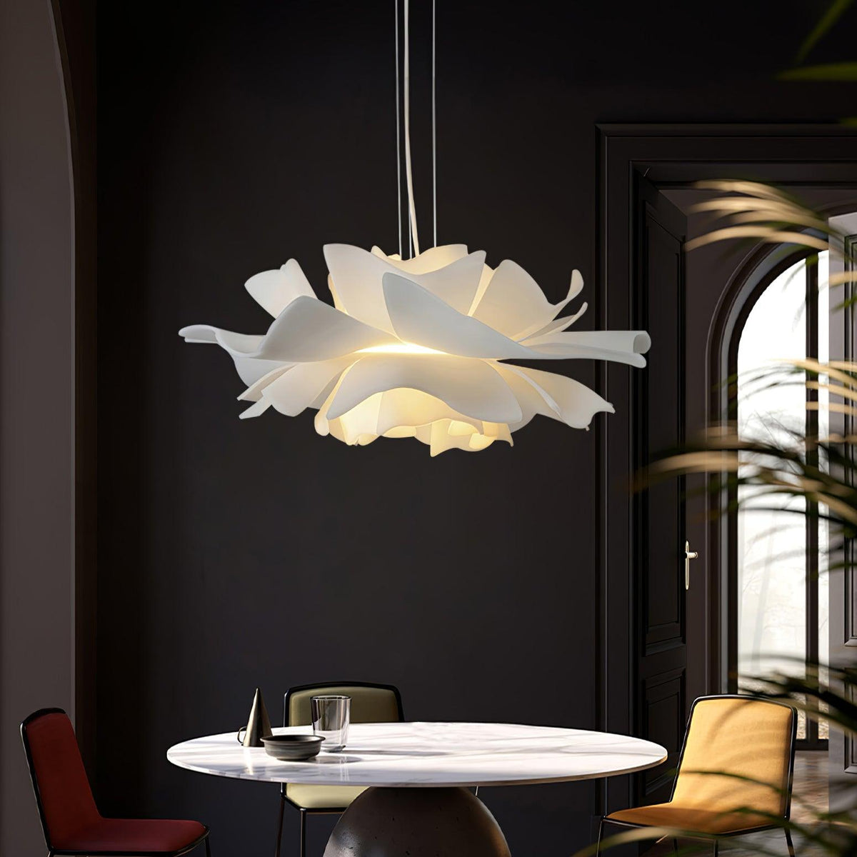 Softfold White Acrylic Pendant