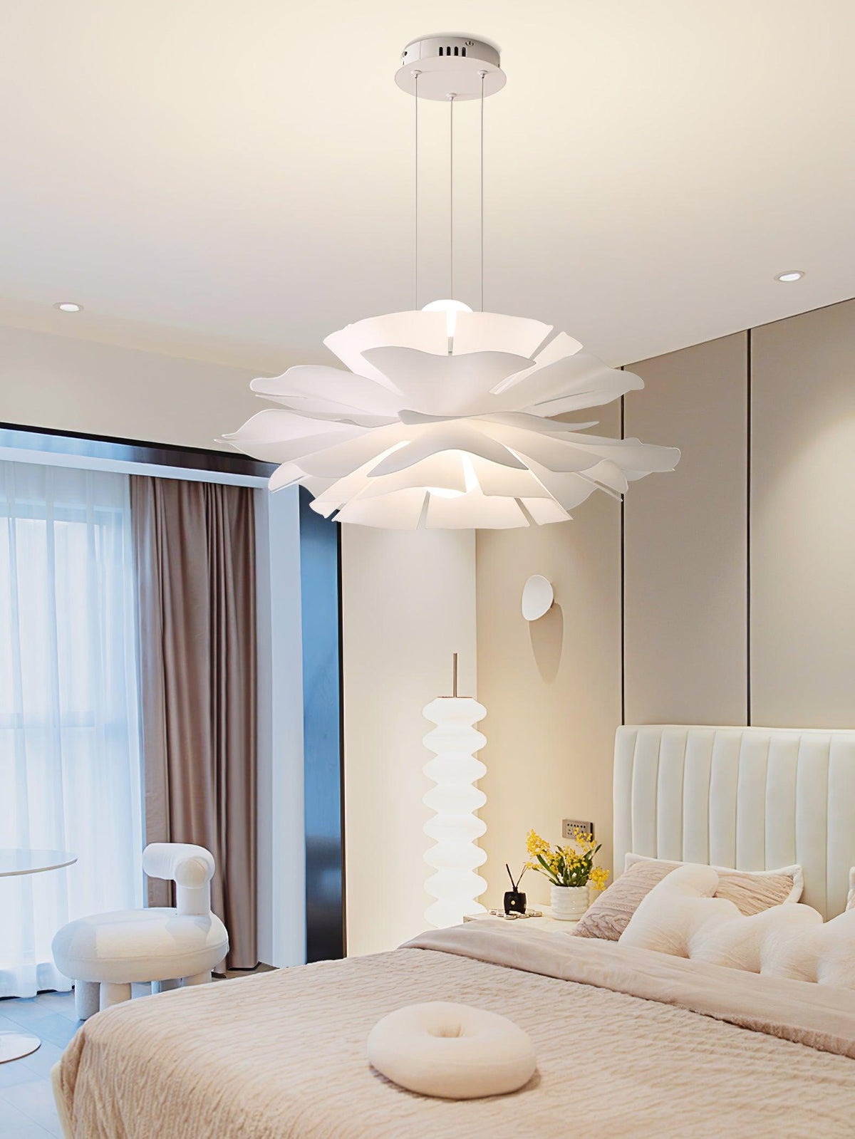 Softfold White Acrylic Pendant