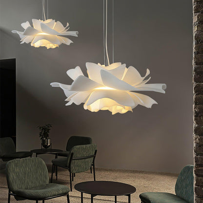 Softfold White Acrylic Pendant