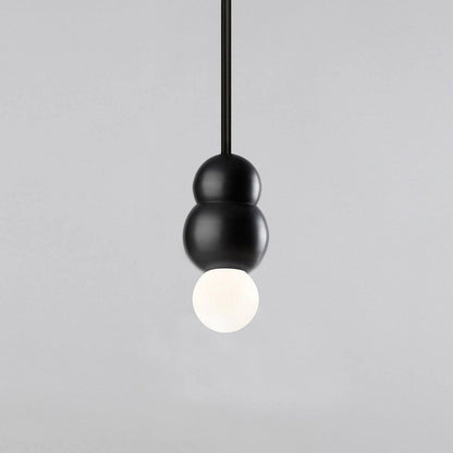 Ball Series Pendant Light ∅ 3.14″ x H 5.03″ / Dia 8cm x H 12.8cm / Black / Suspension Rod Pendant light
