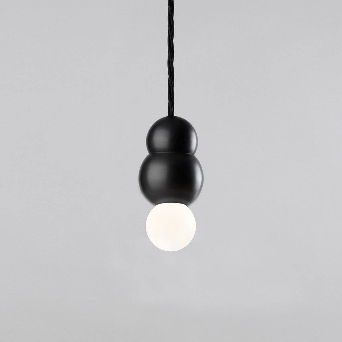 Ball Series Pendant Light ∅ 3.14″ x H 5.03″ / Dia 8cm x H 12.8cm / Black / Hanging Cable Pendant light