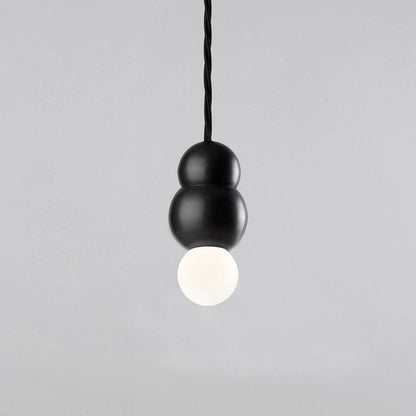 Ball Series Pendant Light ∅ 3.14″ x H 5.03″ / Dia 8cm x H 12.8cm / Black / Hanging Cable Pendant light