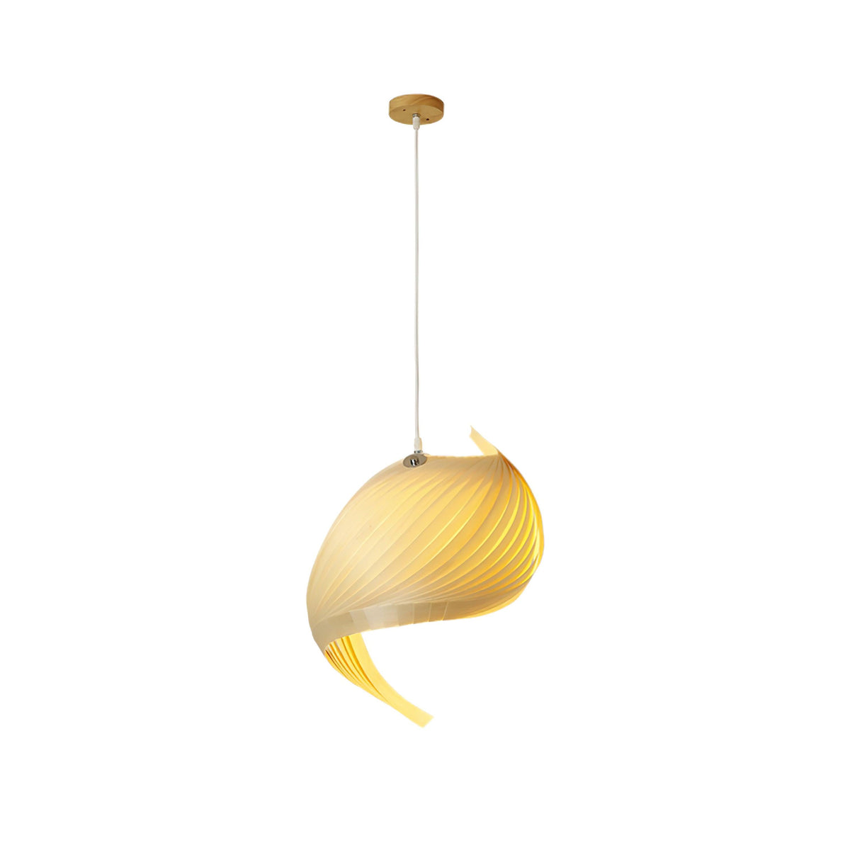 Spiravelle Wood Shell Multi-Light Pendant