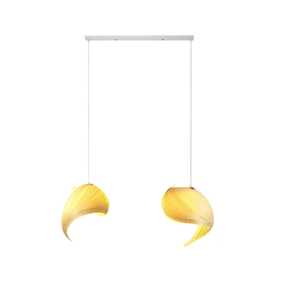 Spiravelle Wood Shell Multi-Light Pendant