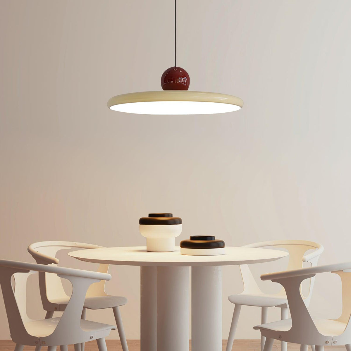 Splaytone Red Green Beige LED Swag Pendant