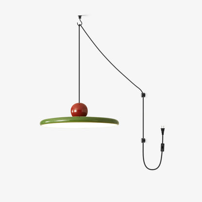 Splaytone Red Green Beige LED Swag Pendant